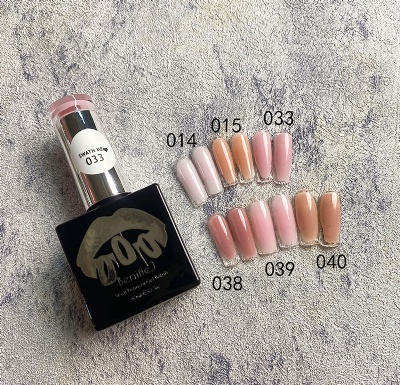 nude builder gel nail in bottle