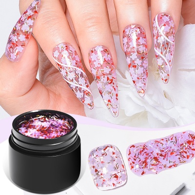 Natural Dried Flower color  gel