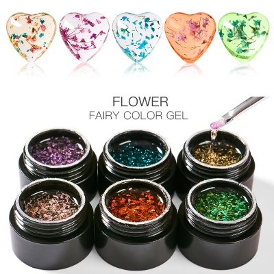 Natural Dried Flower color  gel