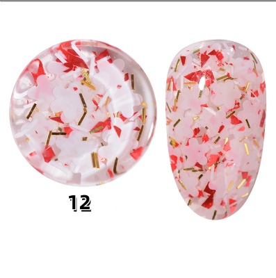 Natural Dried Flower color  gel