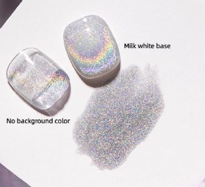 Rainbow Cat Eye Gel nail