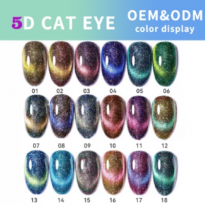 5D/9D cat eye gel nail polish UV LED