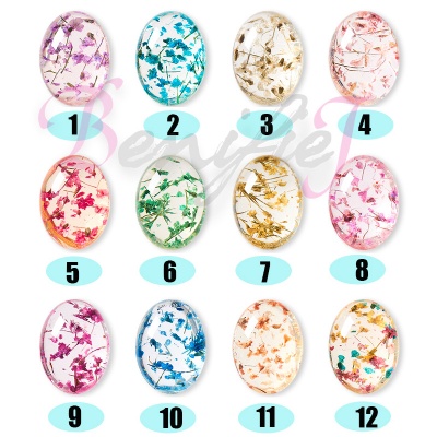 Dried Flowers Nail gel