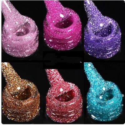 Reflective Glitter Gel  nail polish