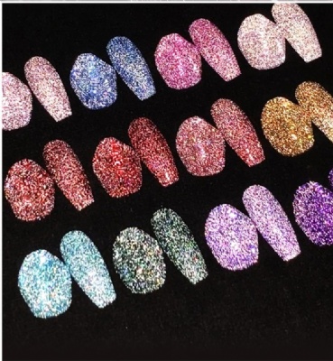 Reflective Glitter Gel  nail polish