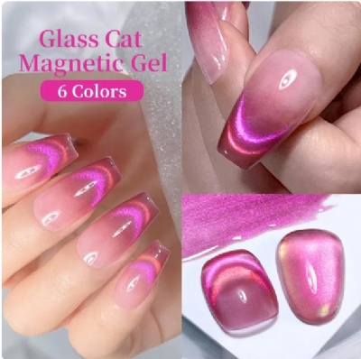 Double Light Cat Magnetic Gel nail