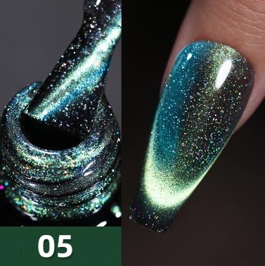 Dynamic Glitter Reflective cat eye  Nail Gel