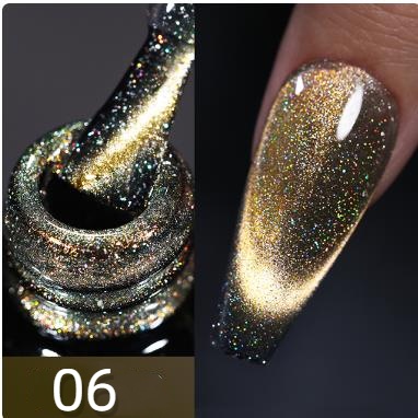 Dynamic Glitter Reflective cat eye  Nail Gel