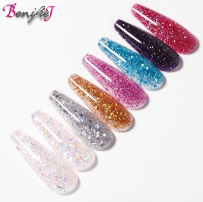 glitter poly gel