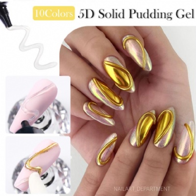 5D Pudding gel nail