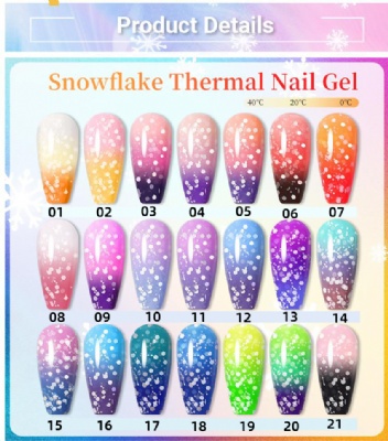 Snowflake Thermal Gel Nail Polish