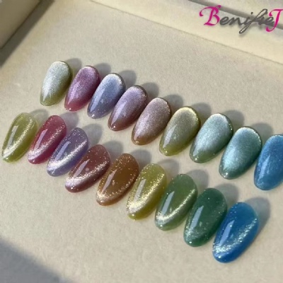 6colors Crystal cateye gel polish